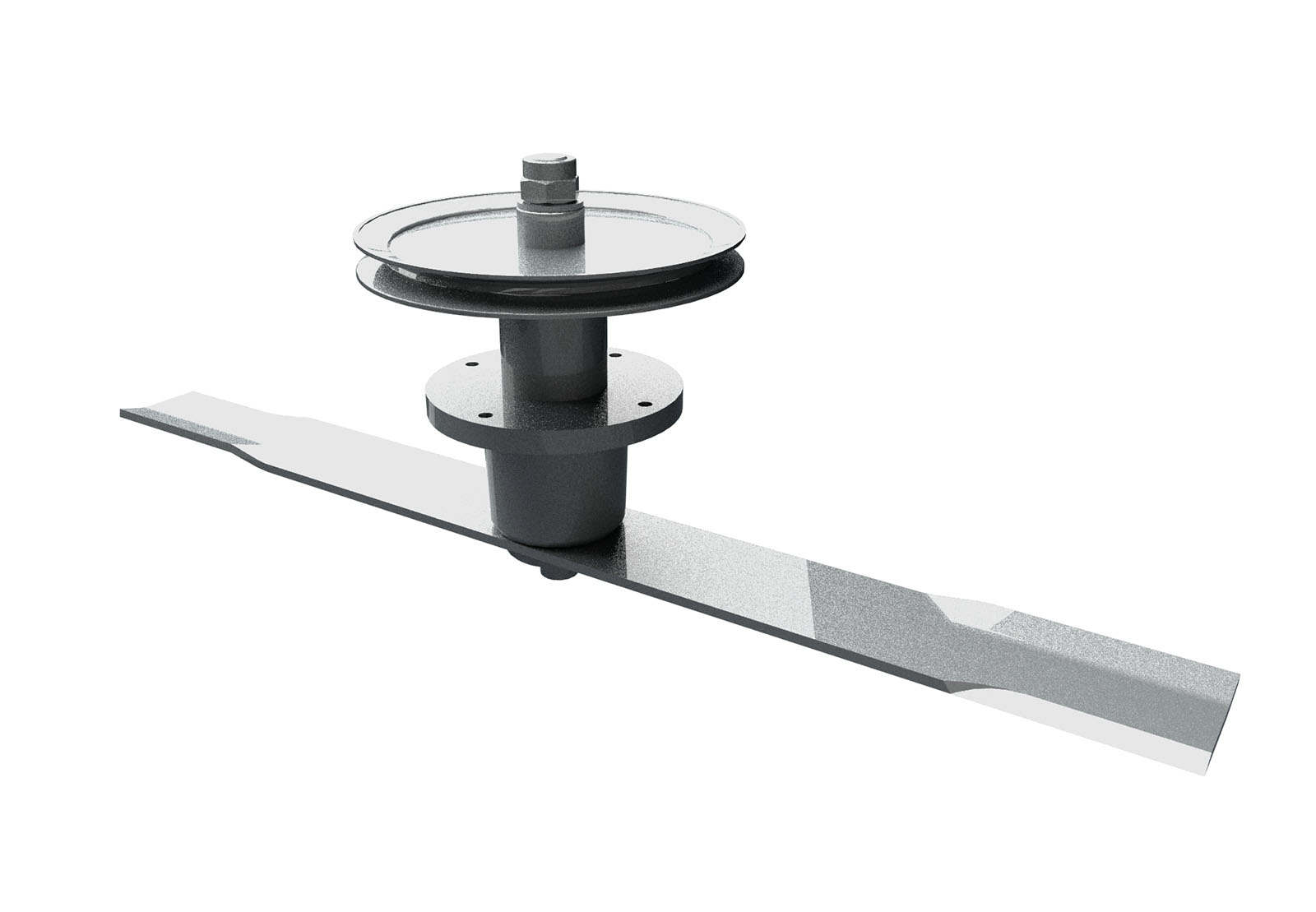 Motorna benzinska kosilica za korov i visoku travu WEIBANG WBBC7623LC, prikaz sečiva sa remenicom