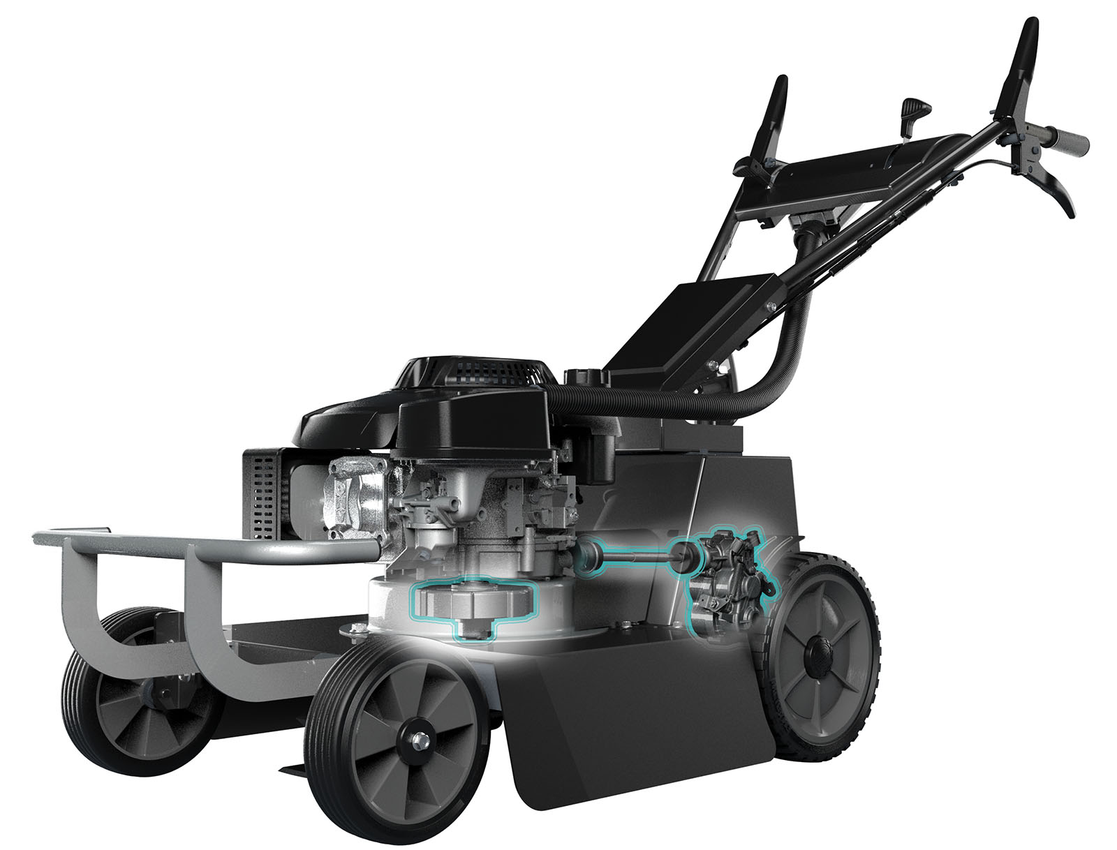 Kosilica za visoku travu WEIBANG WBBC537SCV, prikaza kardana, menjača i kvačila sečiva