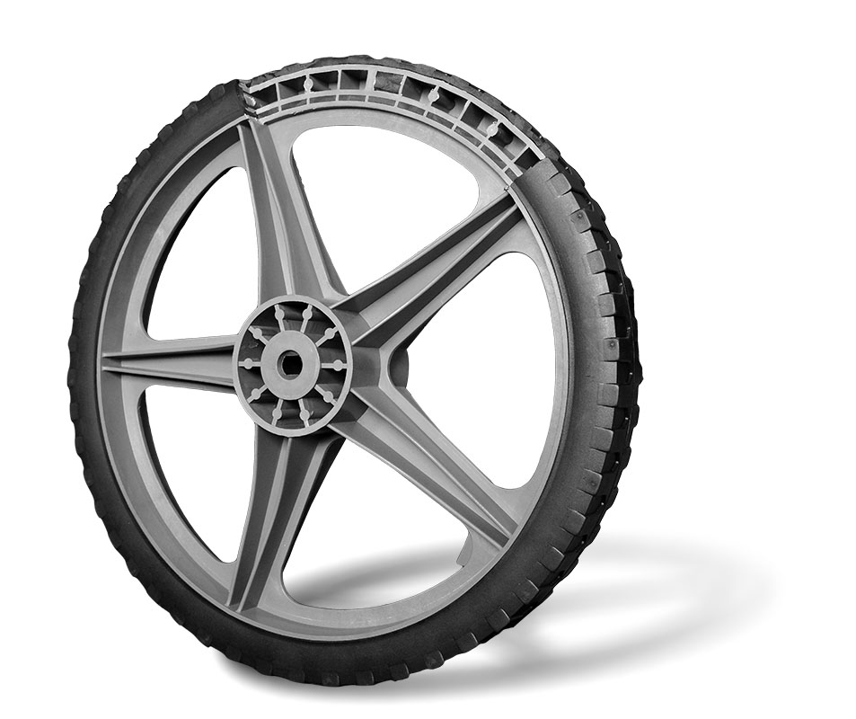 Kosilica za visoku travu, trimer WEIBANG WBLT567SLC, prikaz i poprečni presek točka